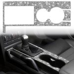Für Ford Mustang 2005–2009, Auto-Schalttafel-Diamant-dekorativer Aufkleber, linker Antrieb