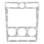 Für Ford Mustang 2005–2009, Auto-Klimaanlage, Bedienfeld, Diamant-dekorativer Aufkleber, linker Antrieb – Bild 2