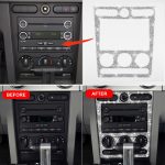 Für Ford Mustang 2005–2009, Auto-Klimaanlage, Bedienfeld, Diamant-dekorativer Aufkleber, linker Antrieb – Bild 6