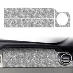 Für Ford Mustang 2005–2009, oberer Teil des rechten Armaturenbretts, Diamant-Dekorationsaufkleber, linker Antrieb