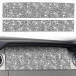 Für Ford Mustang 2005–2009, Auto-Airbag-Abdeckung, Diamant-dekorativer Aufkleber, linker Antrieb