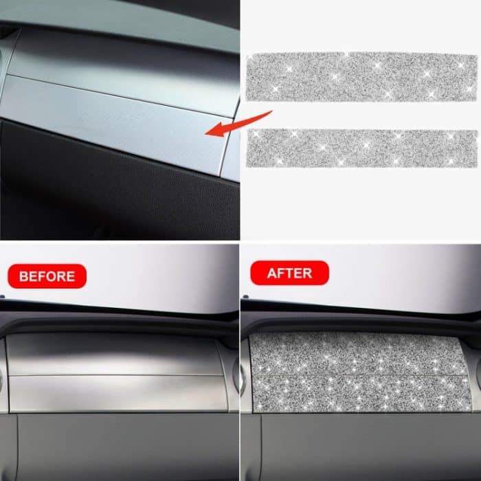 Für Ford Mustang 2005–2009, Auto-Airbag-Abdeckung, Diamant-dekorativer Aufkleber, linker Antrieb – Bild 7