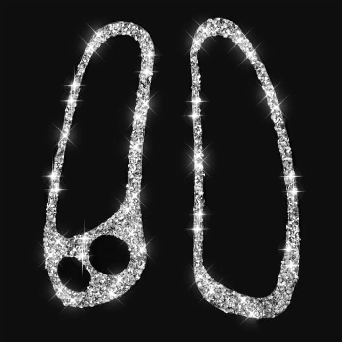 Für Chevrolet Corvette C5 1998–2004, 2-in-1, beide Seiten des Auto-Tachometers, Diamant-dekorativer Aufkleber, linker Antrieb – Bild 2