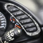 Für Chevrolet Corvette C5 1998–2004, 2-in-1, beide Seiten des Auto-Tachometers, Diamant-dekorativer Aufkleber, linker Antrieb – Bild 5