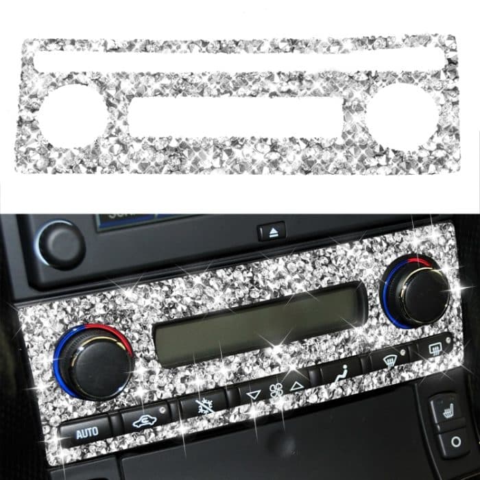 Für Chevrolet Corvette C6 2005–2013, Auto-Klimaanlage, Knopf, Diamant, dekorativer Aufkleber, linker Antrieb – Bild 1