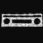 Für Chevrolet Corvette C6 2005–2013, Auto-Klimaanlage, Knopf, Diamant, dekorativer Aufkleber, linker Antrieb – Bild 2