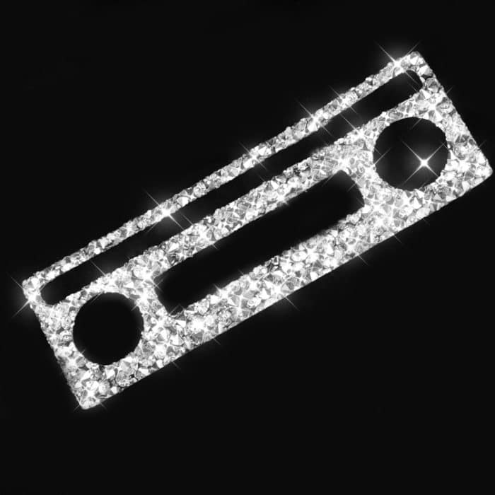 Für Chevrolet Corvette C6 2005–2013, Auto-Klimaanlage, Knopf, Diamant, dekorativer Aufkleber, linker Antrieb – Bild 3