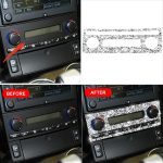 Für Chevrolet Corvette C6 2005–2013, Auto-Klimaanlage, Knopf, Diamant, dekorativer Aufkleber, linker Antrieb – Bild 7