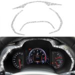 Für Chevrolet Corvette C7 2014–2019, 4-in-1-Auto-Armaturenbrett-Rahmen, Diamant-dekorativer Aufkleber, linker Antrieb