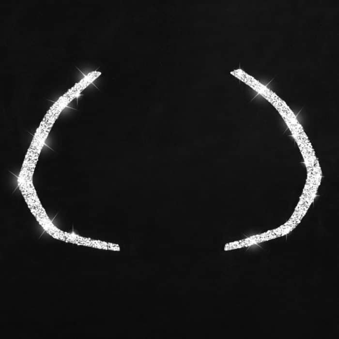 Für Chevrolet Corvette C7 2014–2019, 2-in-1-Armaturenbrett-Rahmen, Diamant-dekorativer Aufkleber, linker Antrieb – Bild 2