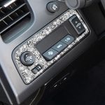 Für Chevrolet Corvette C7 2014–2019, Auto-Scheinwerferschalterrahmen, Diamant-dekorativer Aufkleber, linker Antrieb – Bild 5