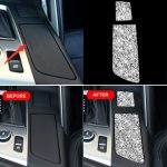 Für Chevrolet Corvette C7 2014–2019, Auto-Getränkehalter-Abdeckung, Diamant-dekorativer Aufkleber, linker Antrieb – Bild 7