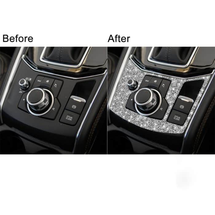 Für Mazda CX-5 2017–2018, Auto-elektronisches Handbremspaneel, Diamant-dekorativer Aufkleber, rechter Antrieb – Bild 7