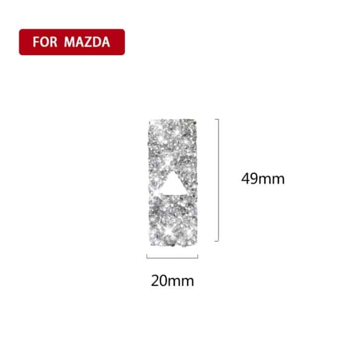 Für Mazda CX-5 2017–2018, Auto-Warnleuchte, Diamant-dekorativer Aufkleber, universeller linker und rechter Antrieb – Bild 2