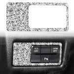 Für Mazda CX-5 2017–2018, Auto-Scheinwerfer-Panel, Diamant-dekorativer Aufkleber, linker Antrieb