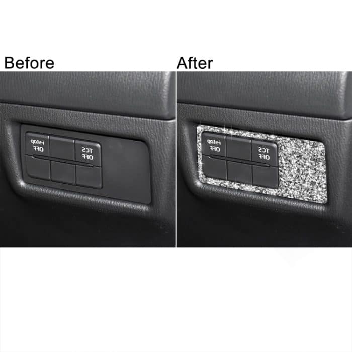 Für Mazda CX-5 2017–2018, Auto-Scheinwerfer-Panel, Diamant-dekorativer Aufkleber, rechter Antrieb – Bild 7