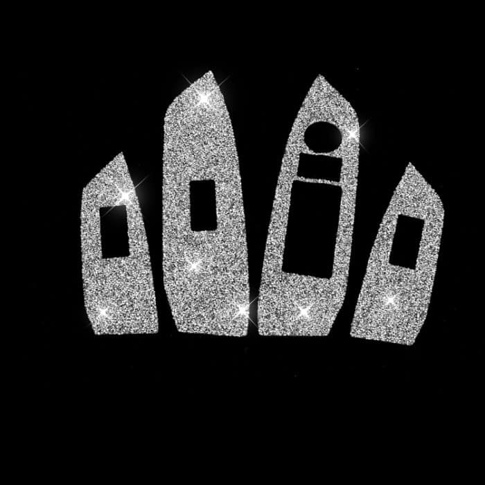 Für Mazda CX-5 2017–2018, Autofenster-Tastenfeld, Diamant-dekorativer Aufkleber, linker Antrieb – Bild 2