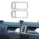 2 Stück Autotür-Innengriff-Diamant-Dekorationsaufkleber, Linkslenker, Door Inner Handle