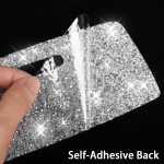 2 Stück Autotür-Innengriff-Diamant-Dekorationsaufkleber, Linkslenker, Door Inner Handle – Bild 5