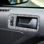 2 Stück Autotür-Innengriff-Diamant-Dekorationsaufkleber, Linkslenker, Door Inner Handle – Bild 7