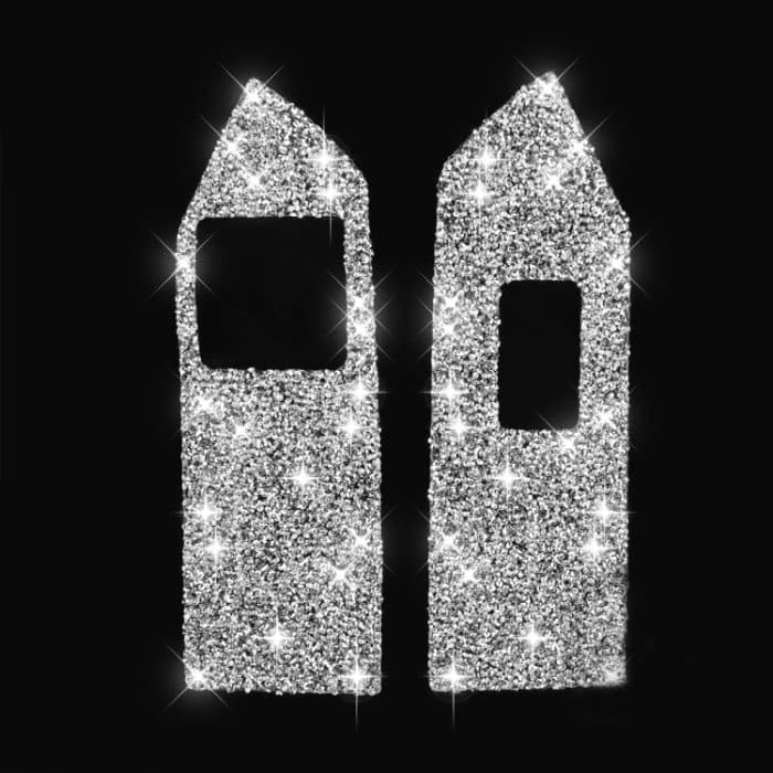 3 Stück Autofenster-Glasheber-Panel-Diamant-Dekorationsaufkleber, Linkslenker, Window Glass Lifter Panel – Bild 3