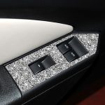 3 Stück Autofenster-Glasheber-Panel-Diamant-Dekorationsaufkleber, Linkslenker, Window Glass Lifter Panel – Bild 7