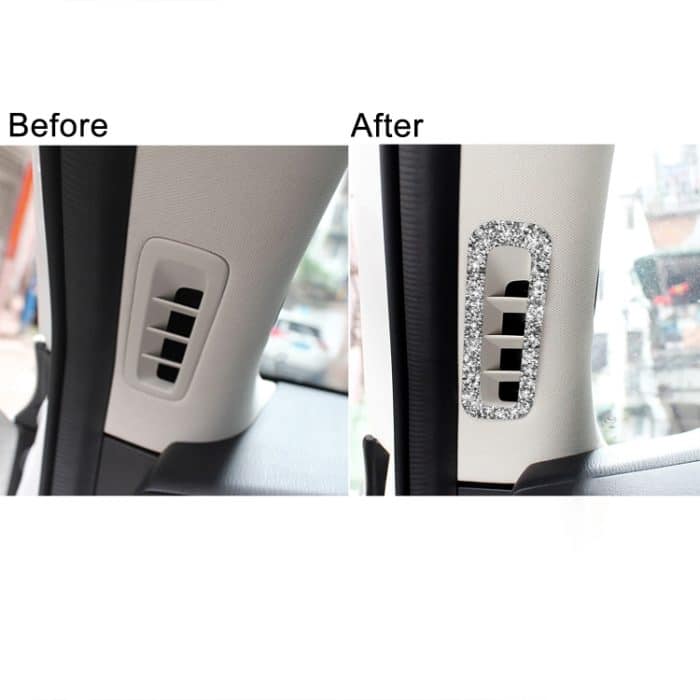 Für Mazda CX-5 2017–2018, Auto-A-Säulen-Luftauslass-Diamant-dekorativer Aufkleber, linker und rechter Antrieb, universell – Bild 6