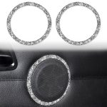 Autotür-Hupenring, 2-in-1-Diamant-Dekorationsaufkleber, für BMW 3er-Serie E90 / E84 2008–2012, X1-Serie modifiziert 320i / 325i