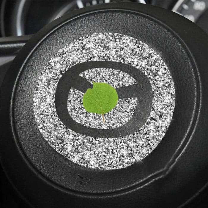 Für Mazda CX-5 2017–2018, Auto-Lenkrad-Panel, Diamant-dekorativer Aufkleber, linker und rechter Antrieb, universell – Bild 5