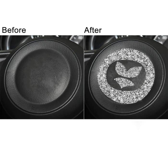 Für Mazda CX-5 2017–2018, Auto-Lenkrad-Panel, Diamant-dekorativer Aufkleber, linker und rechter Antrieb, universell – Bild 6