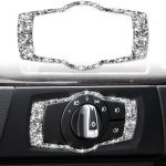 Auto-Scheinwerferschalterrahmen, Diamant-dekorativer Aufkleber für BMW 3er E90 / E92 / E93 2005–2012, modifizierter 320i / 325i