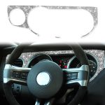 3 Stück Auto-Aufkleber für linken Luftauslass, Armaturenbrett, Diamant-Dekoration, Linkslenker, Left Air Outlet Dashboard