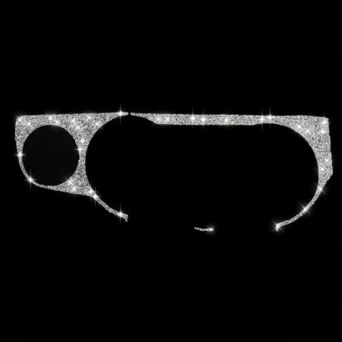 3 Stück Auto-Aufkleber für linken Luftauslass, Armaturenbrett, Diamant-Dekoration, Linkslenker, Left Air Outlet Dashboard – Bild 3