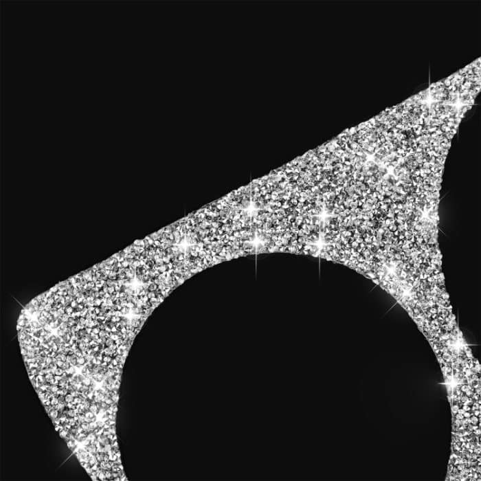 3 Stück Auto-Aufkleber für linken Luftauslass, Armaturenbrett, Diamant-Dekoration, Linkslenker, Left Air Outlet Dashboard – Bild 4