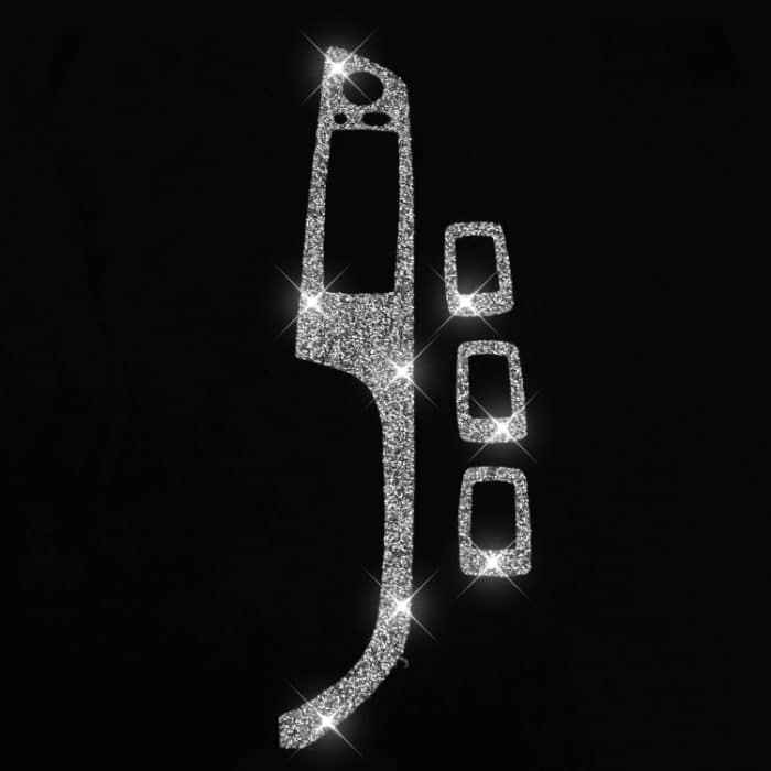 Für BMW 3er E90 / 320i / 325i 2005–2012, Auto-Fensterheber-Panel mit Klappschlüssel, 37,8 cm, Diamant-Dekoraufkleber, linker Antrieb – Bild 2