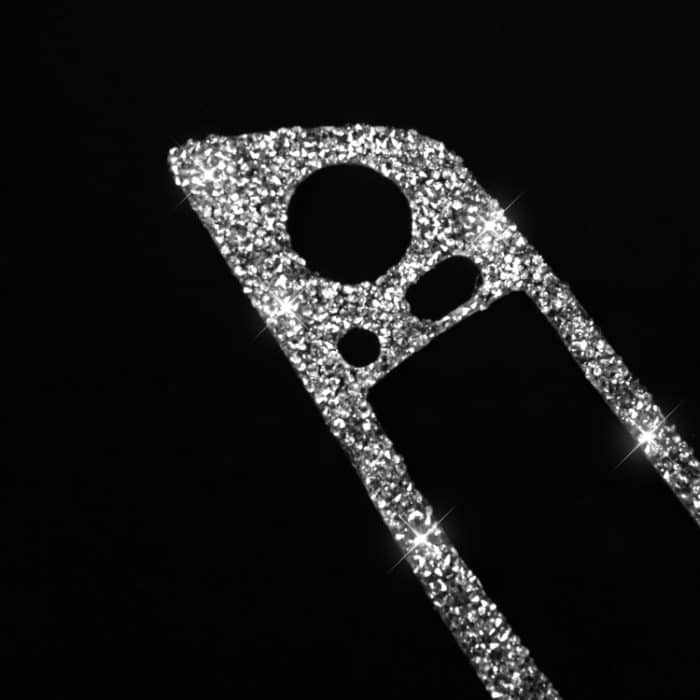 Für BMW 3er E90 / 320i / 325i 2005–2012, Auto-Fensterheber-Panel mit Klappschlüssel, 37,8 cm, Diamant-Dekoraufkleber, linker Antrieb – Bild 3