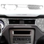 7 Stück Auto-Zentralsteuerungs-Armaturenbrett-Diamant-Dekorationsaufkleber, Linkslenker, Central Control Dashboard