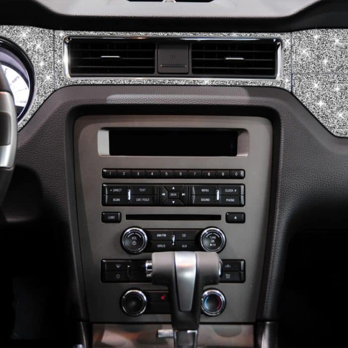 7 Stück Auto-Zentralsteuerungs-Armaturenbrett-Diamant-Dekorationsaufkleber, Linkslenker, Central Control Dashboard – Bild 7