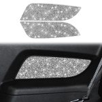 2 Stück Diamant-Dekorationsaufkleber für die hintere Türverkleidung des Autos, Linkslenker, Rear Door Panel