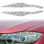 Für BMW 3er E90 / 318i / 320i / 325i 2005-2008 Auto-Licht-Augenbraue-Diamant-dekorativer Aufkleber