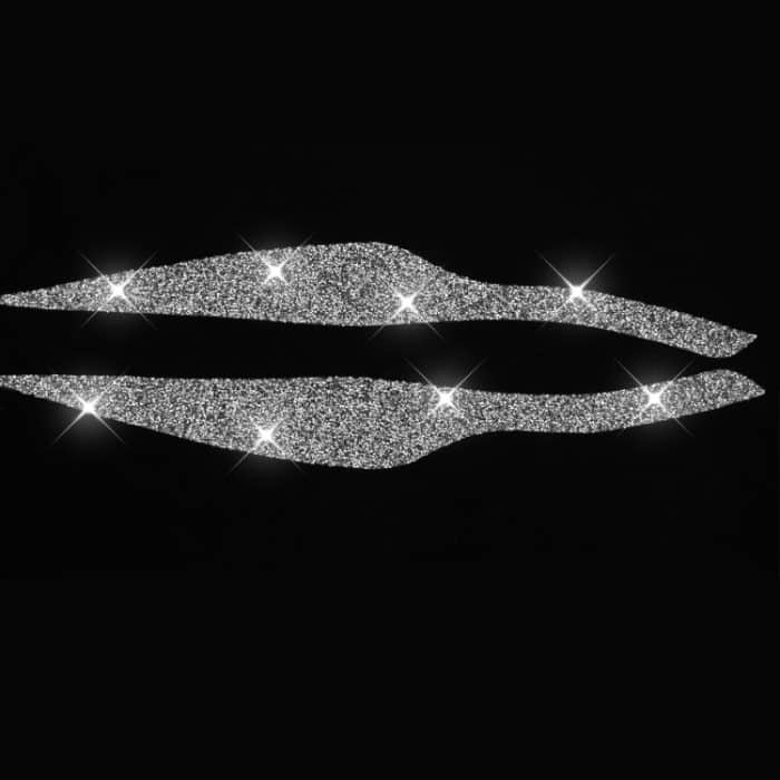 Für BMW 3er E90 / 318i / 320i / 325i 2005-2008 Auto-Licht-Augenbraue-Diamant-dekorativer Aufkleber – Bild 2