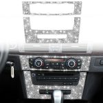 Für BMW 3er E90 / E92 2005–2012, Auto-Klimaanlage, CD-Bedienfeld, Premium-Diamant-Dekorationsaufkleber