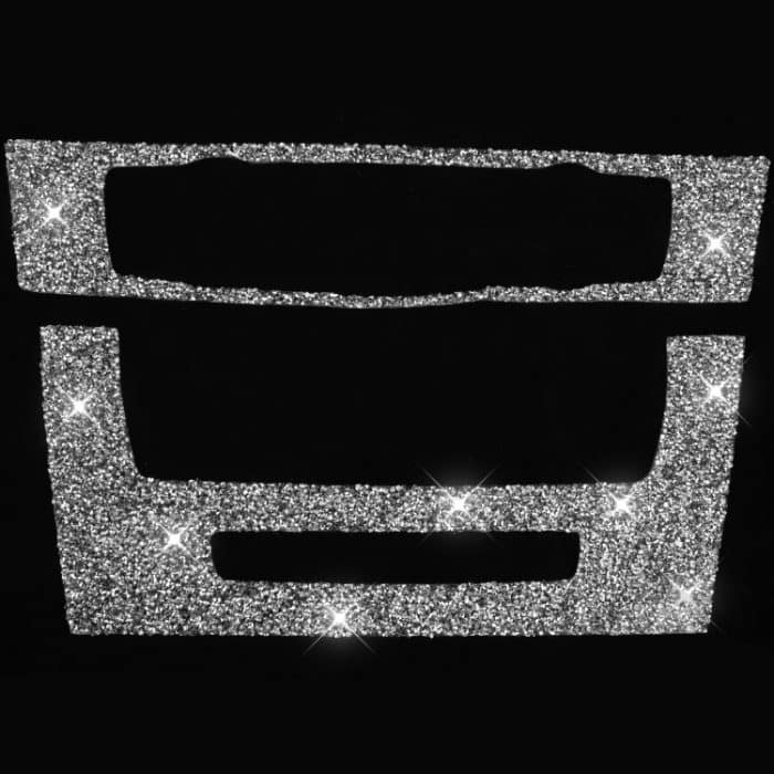 Für BMW 3er E90 / E92 2005–2012, Auto-Klimaanlage, CD-Bedienfeld, Premium-Diamant-Dekorationsaufkleber – Bild 2