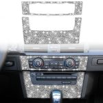 Für BMW 3er E90 / E92 2005–2012, Auto-Klimaanlage, CD-Bedienfeld, Premium-Diamant-Dekorationsaufkleber