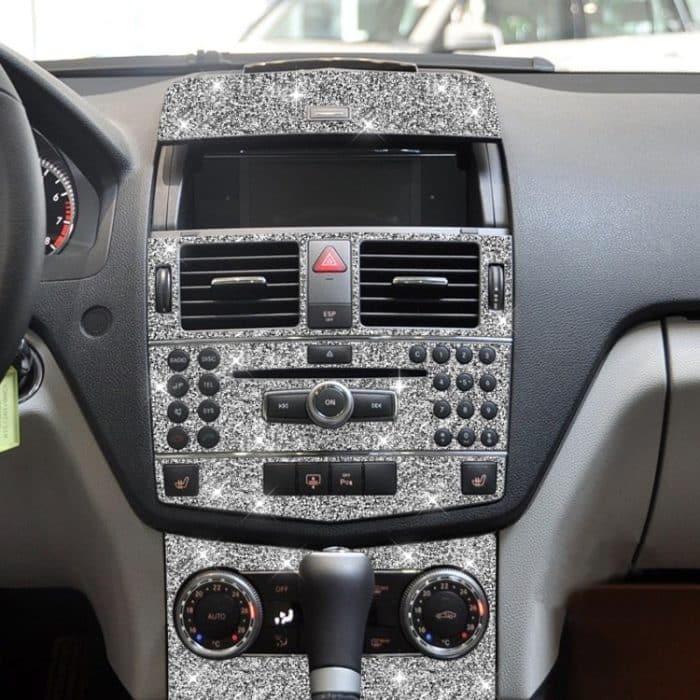 EDA0057920.jpg Für Mercedes-Benz C-Klasse W204 2007–2010, Auto-Zahnradsatz, Diamant-dekorativer Aufkleber, linker und rechter Antrieb – Bild 1