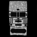 Für Mercedes-Benz C-Klasse W204 2007–2010, Auto-Zahnradsatz, Diamant-dekorativer Aufkleber, linker und rechter Antrieb – Bild 2