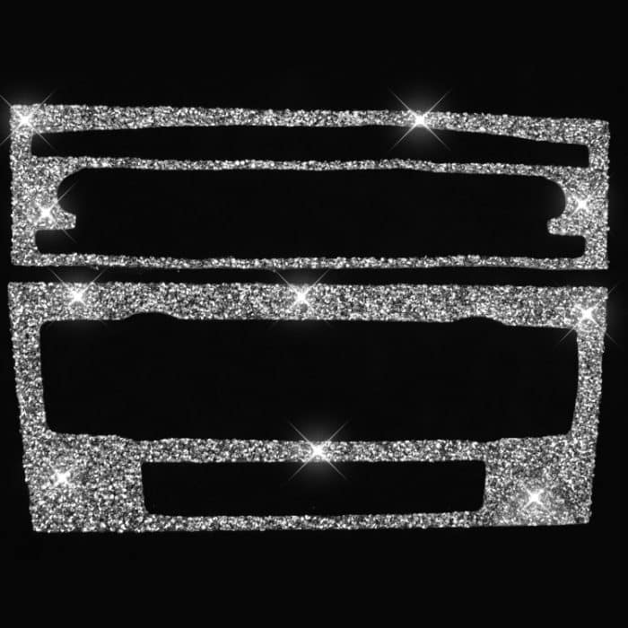 Für BMW 3er E90 / E92 2005–2012, Auto-Klimaanlage, CD-Bedienfeld, grundlegender Diamant-dekorativer Aufkleber – Bild 2