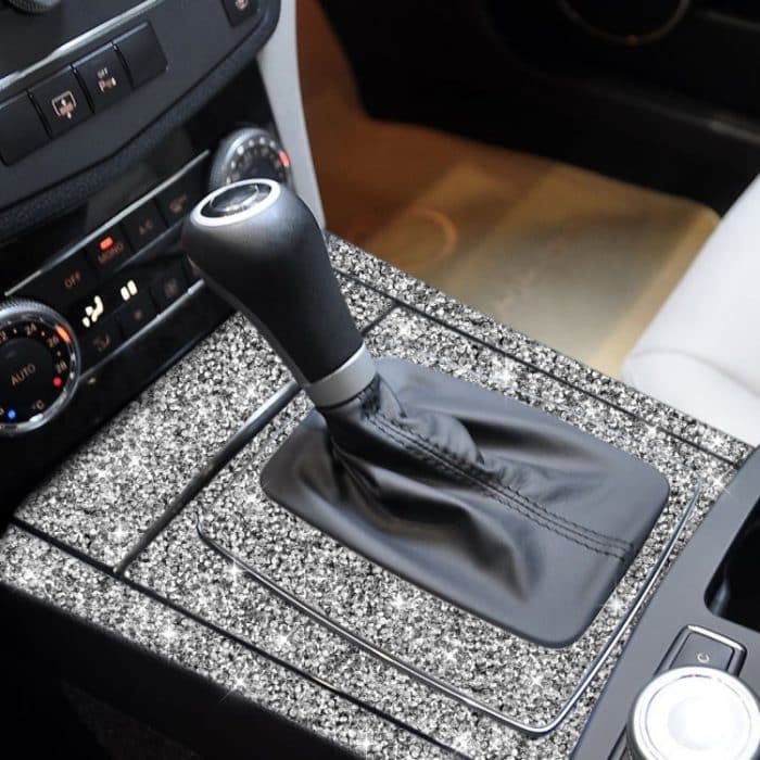 EDA0057925.jpg Für Mercedes-Benz C-Klasse W204 2007–2013, Auto-Zahnradsatz, Diamant-dekorativer Aufkleber, Linkslenker – Bild 1