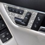 Für Mercedes-Benz C-Klasse W204 2007–2013, Autositzverstellung, ein Diamant-dekorativer Aufkleber, Rechtslenker