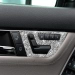 Für Mercedes-Benz C-Klasse W204 2007–2013, Autositzverstellung B, Diamant-dekorativer Aufkleber, Links- und Rechtsantrieb